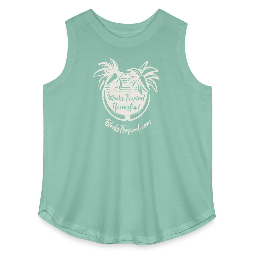 Blacks Tropical Womens Curvy Tank