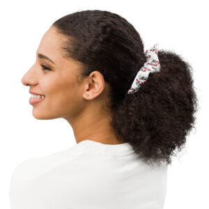 Candycane-Recycled Scrunchie