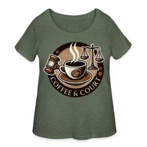 "Coffee & Court" Women’s Curvy T-Shirt