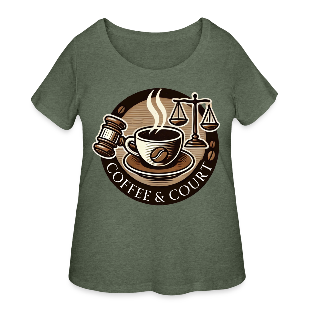 "Coffee & Court" Women’s Curvy T-Shirt